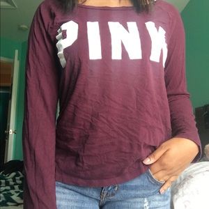 Maroon long sleeve from pink